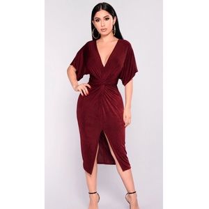 Midi Kimono Knot Dress - Perfect Dress for V-Day!